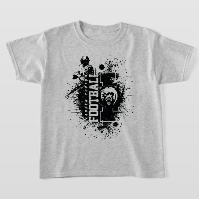 T-shirt LYFL 04 | Logo Lassen Grunge Noir Enfants (Poser)