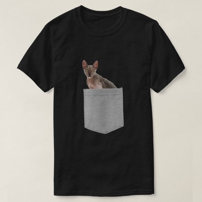 T-shirt Lykoi Chat Dans Votre Poche Premium (Design devant)