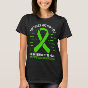 T-shirt Lyme Disease Survivor Green Lyme Disease Ribbon