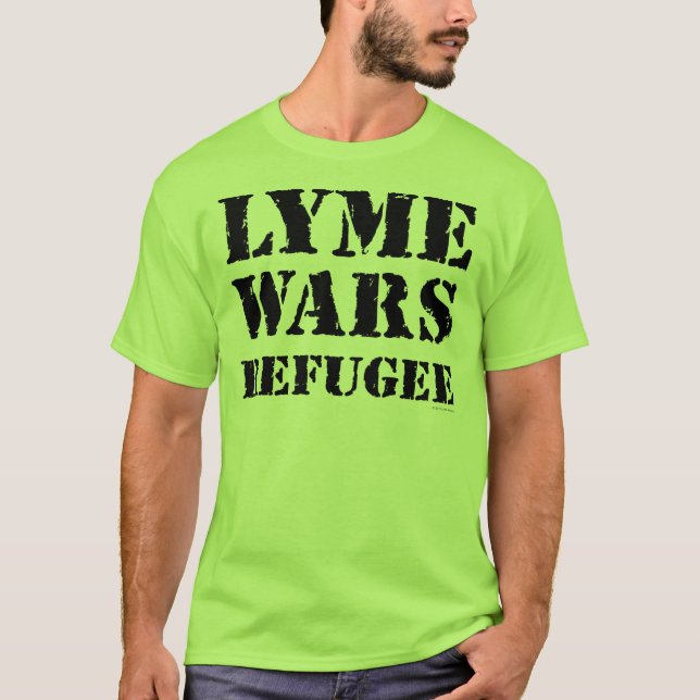 T-shirt Lyme lutte réfugié (Devant)