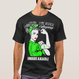 T-shirt Lyme Maladie Guerrier Indestructible Conscience Ca