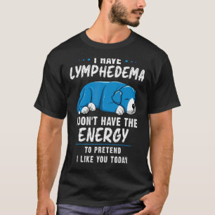 T-shirt Lymphedema Guerrier Chien Lymphedema Patients au c