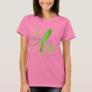 T-shirt Lymphoma Je Porte De La Lime Vert Pour Quelqu'Un S
