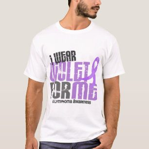 T-shirt Lymphome de Hodgkins je porte la violette pour MOI
