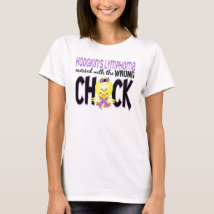 T-shirt Lymphome de Hodgkins sali avec le poussin faux