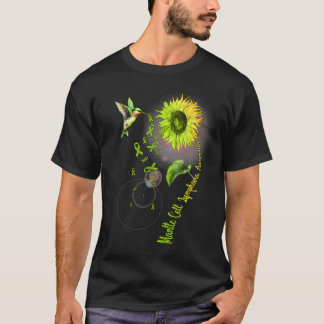 T-shirt Lymphome de la cellule du manteau Tournesol Colibr