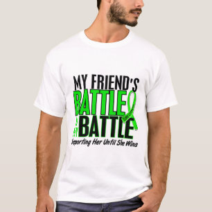 T-shirt Lymphome ma bataille trop 1 ami (femelle)