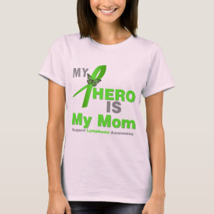 T-shirt Lymphome Mon héros est ma mère
