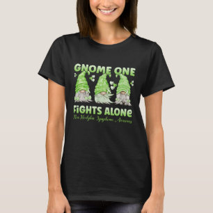 T-shirt Lymphome non hodgkinien Cancer Lime Ribbon Gnome