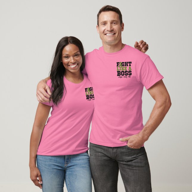 T-shirt Lymphome non-Hodgkins combat comme un patron (Unisexe)