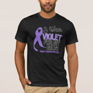 T-shirt Lymphome violet de Hodgkins de ruban de maman