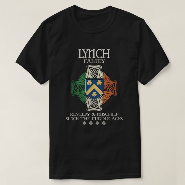 T-shirt Lynch Family Irlande Nom de famille Lynch (Design devant)