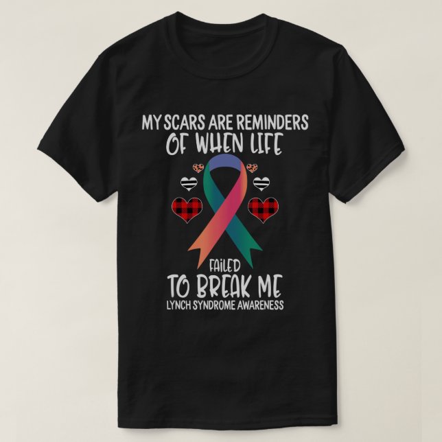T-shirt Lynch Syndrome Sensibilisation aux cicatrices des  (Design devant)