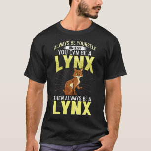 T-shirt Lynxes Animaux Lynx Rouge Canada Ibérique Eurasien