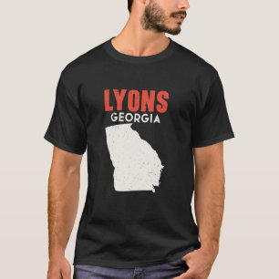 T-shirt Lyons Géorgie USA Etat Amérique Voyage Géorgie At