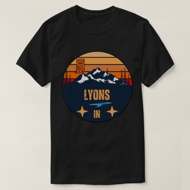 T-shirt Lyons, Indiana (Design devant)