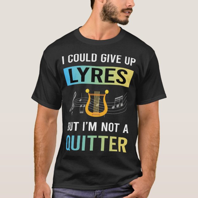 T-shirt Lyre de non-démissionnaire (Devant)