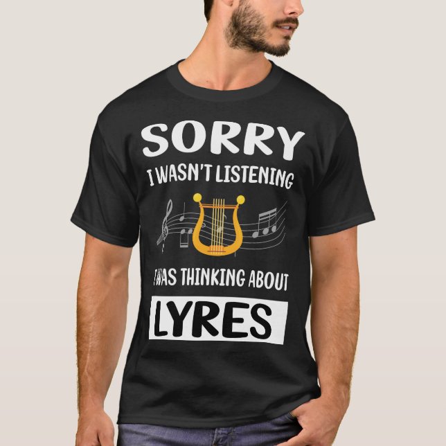 T-shirt Lyre qui n'écoute pas (Devant)