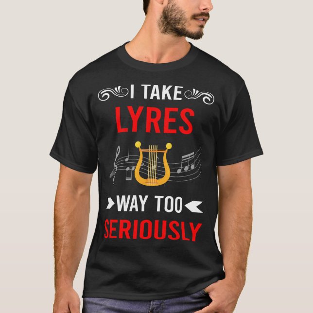 T-shirt Lyre sérieusement (Devant)