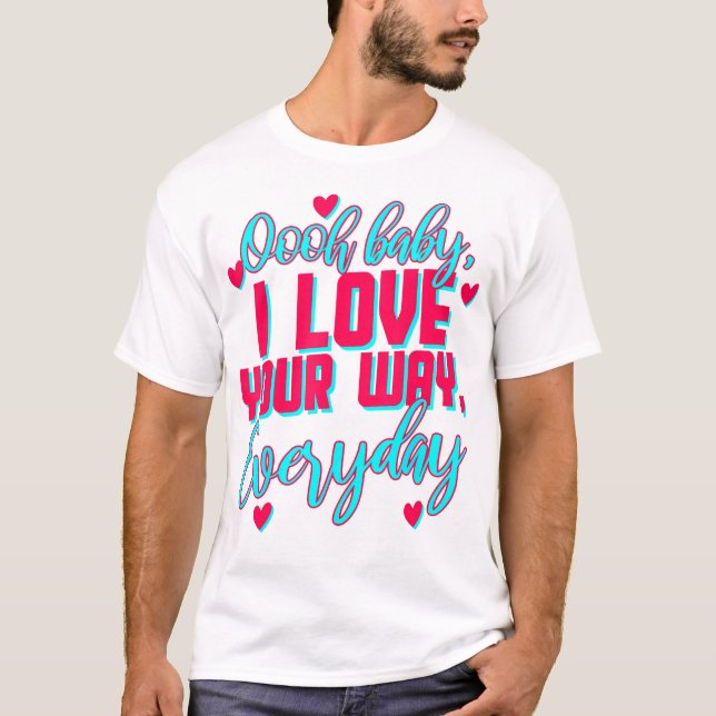 T-shirt LyricLyfe BÉBÉ J'AIME VOTRE CHEMIN PAR PETER FRAMP (Devant)