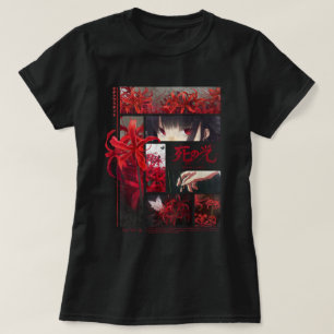 T-shirt Lys d'araignée japonais Anime Fleur Aesthétique