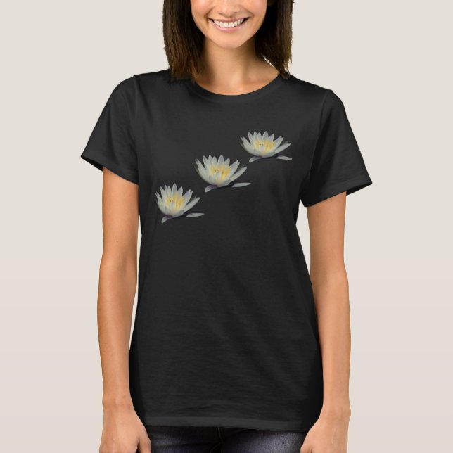 T-shirt Lys d'eau blanche Fleur Lotus (Devant)