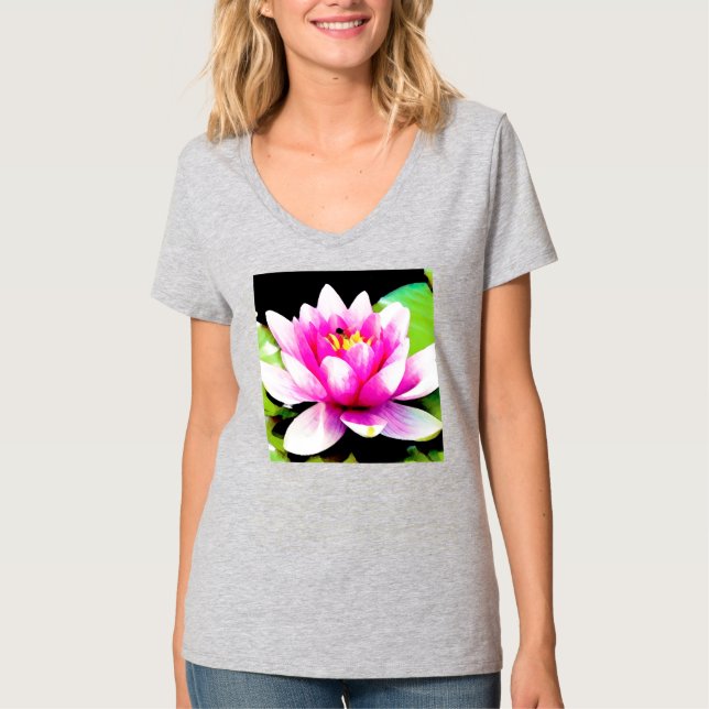 T-shirt Lys d'eau rose (Devant)