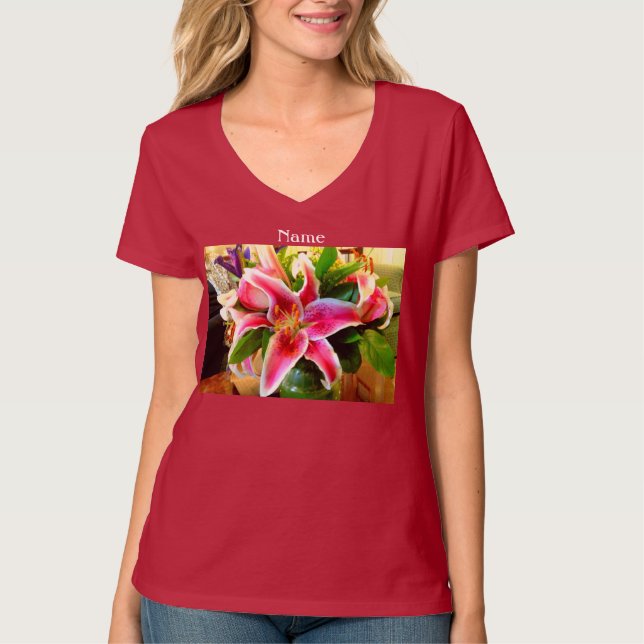 T-shirt Lys stargazer rose Thunder_Cove (Devant)