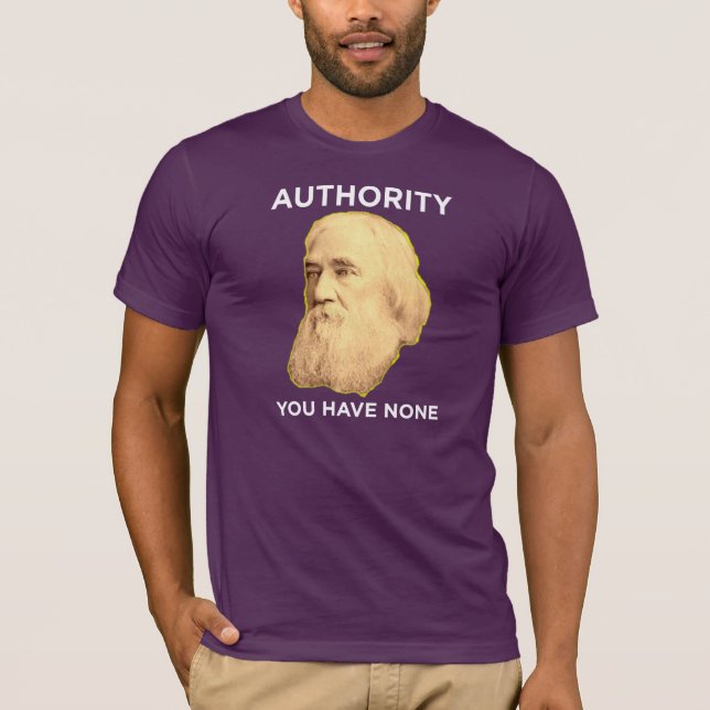 T-shirt Lysander Spooner aucune autorité (Devant)