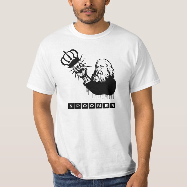 T-SHIRT LYSANDER SPOONER AUCUNS MAÎTRES (Devant)