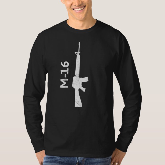 T-shirt M16 Fusil à pistolet militaire 2e amendement Ar15  (Devant)