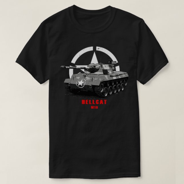 T-shirt M18 Char militaire Hellcat 2ÈME GUERRE MONDIALE (Design devant)