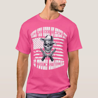 T-shirt M249 Machine Gun Love 2E Amendement Adult Pro Gun