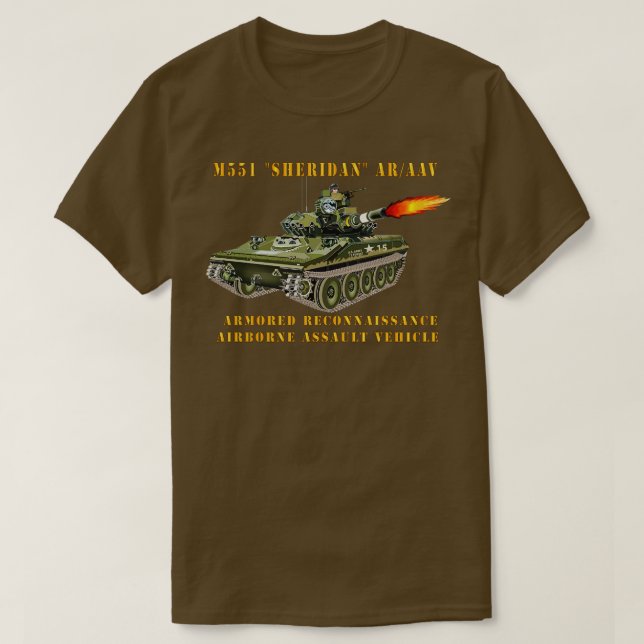 T-shirt M551 Sheridan tir ARAAV (Design devant)