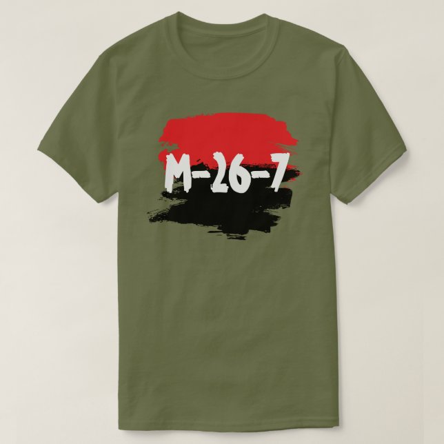 T-shirt M-26-7 verde olivo (Design devant)