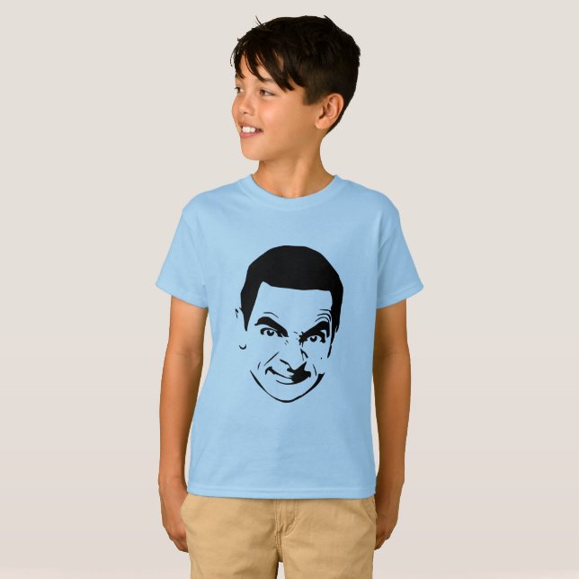 T-shirt M. Bean Face Stencil Pop Art (Devant entier)