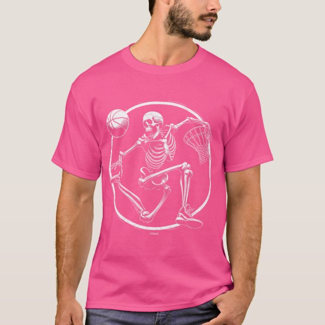 T-shirt M. Bones A Attrapé Les Os Blancs Alley-Oop (Devant)