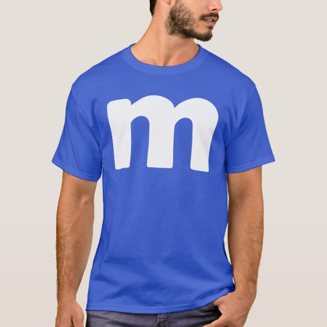 T-shirt M Chocolat Bonbon Halloween Costume d'équipe Funny (Devant)