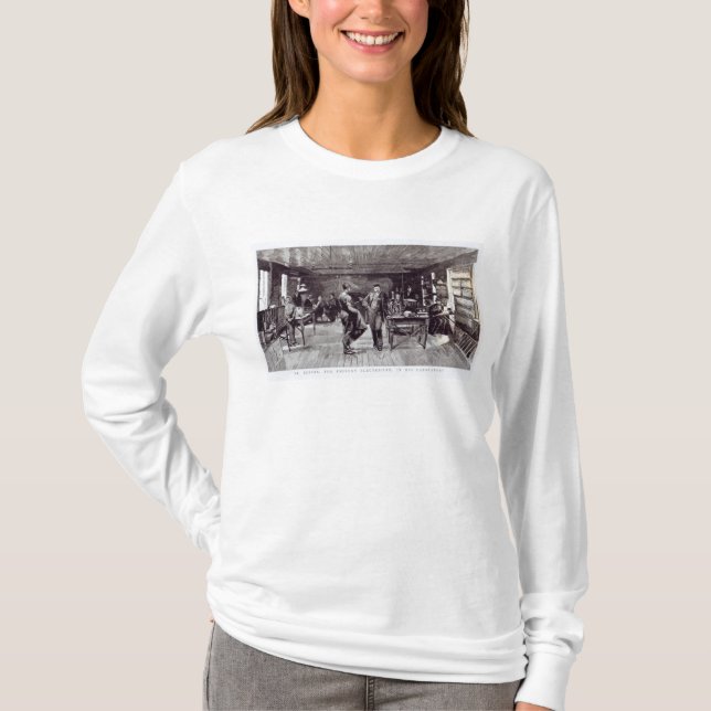 T-shirt M. Edison, l'électricien éminent (Devant)