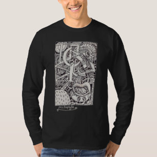 T-shirt M. Emptyful, dessin à l'encre