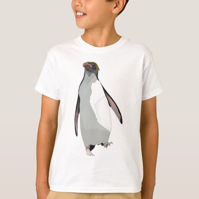 T-shirt M est pour Macaroni Penguin (Devant)