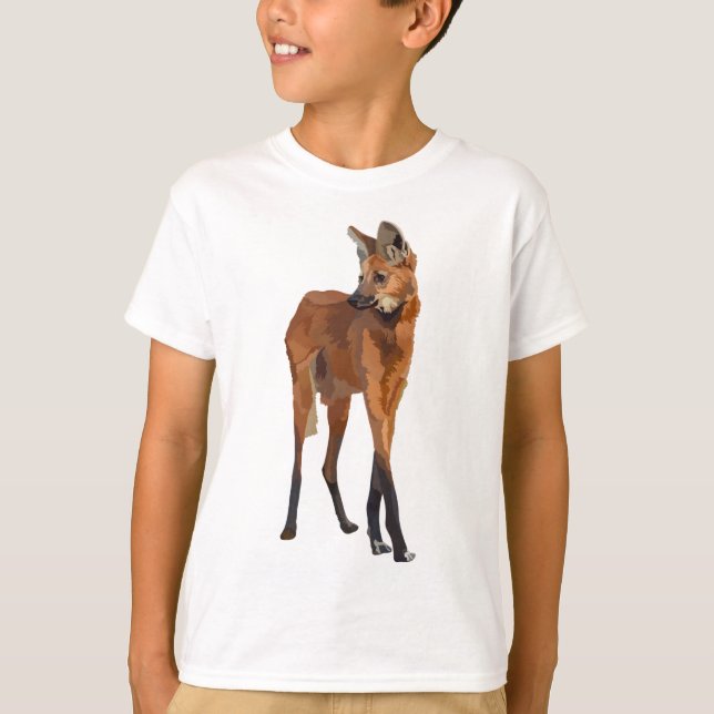 T-shirt M est pour Maned Wolf (Devant)