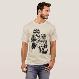 T-shirt M. et Mme Barred Owl - 2020 - Noir (avec retour)