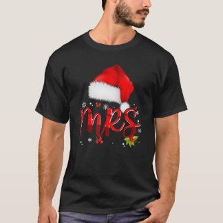 T-shirt M. Et Mme Claus Couples de Noël Correspondants Paj