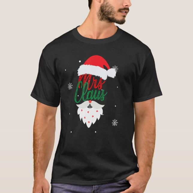 T-shirt M. et Mme Claus Couples Matching Christmas Pajama (Devant)