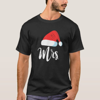 T-shirt M. Et Mme Clause Couples Correspondant À Noël Père