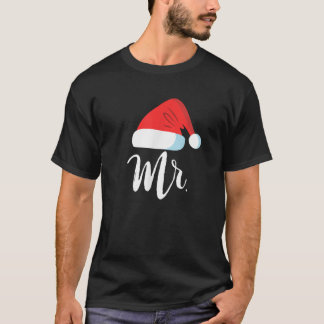 T-shirt M. Et Mme Clause Couples Correspondant À Noël Père