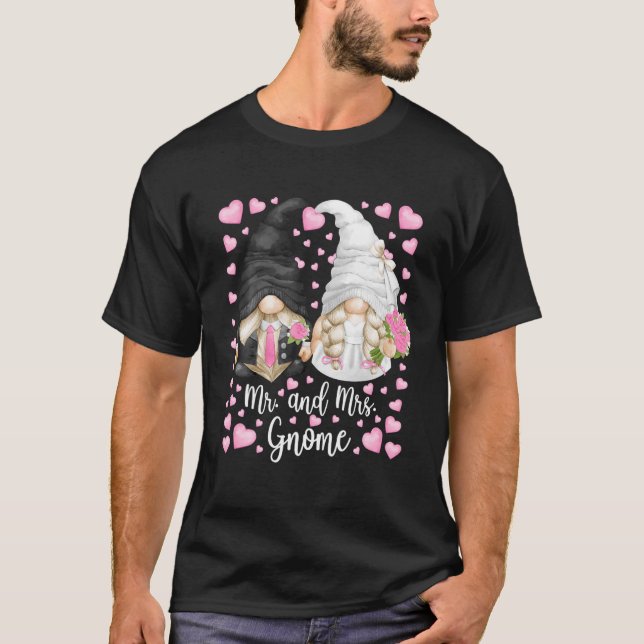 T-shirt M. Et Mme Gnome Pour Les Femmes Et Mariage De Jard (Devant)
