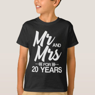 T-shirt M. Et Mme Pour 20 ans 20e anniversaire Mariage