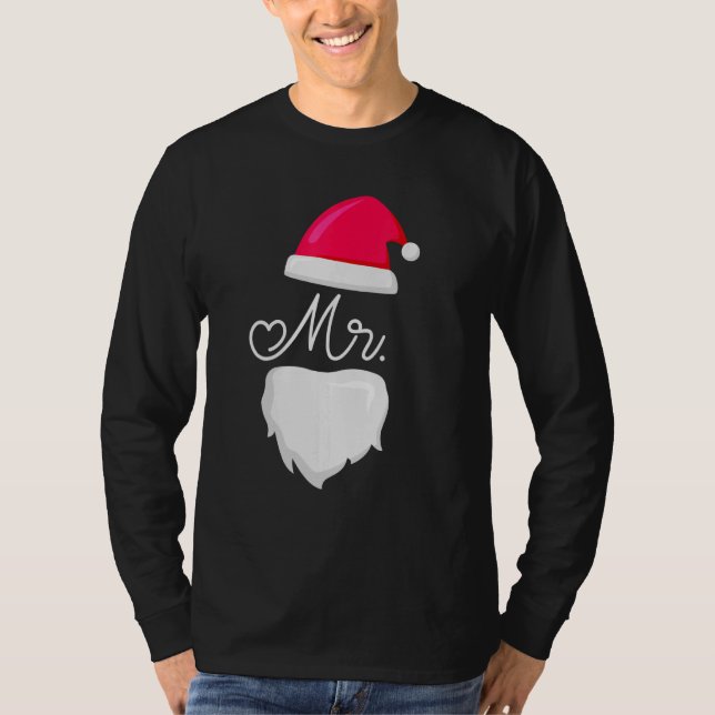 T-shirt M. Et Mme Santa Claus Couples De Pyjamas Correspon (Devant)